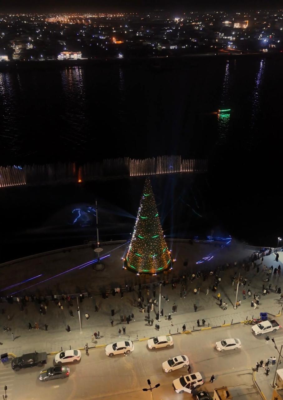 عرض الليزر واحتفالات البصرة